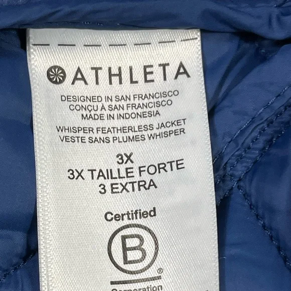 Blue Quilted Kids Jacket. 3X - Picture 7 of 7